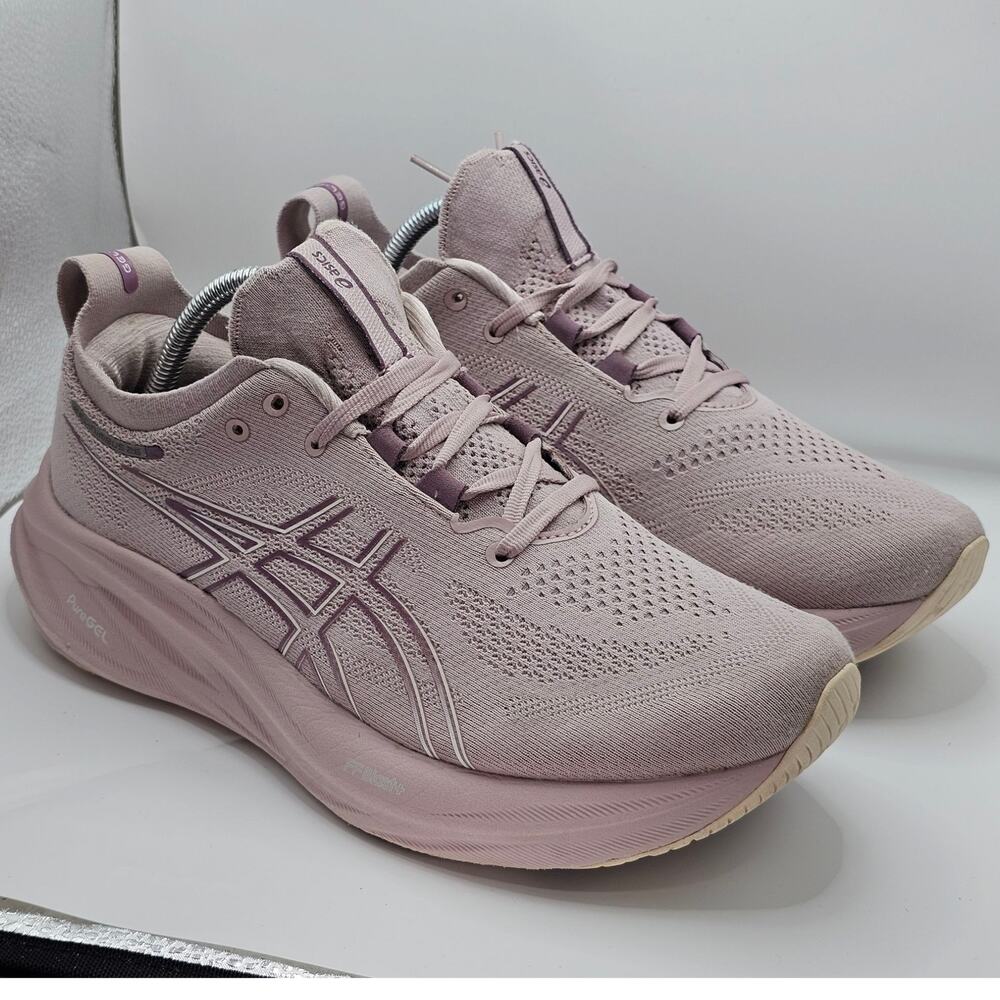 Asics Gel-Nimbus 25 Watershed Rose White Womens 10.5 Wide UK 8.5 Running Shoes
